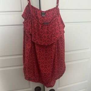 Torrid Red Ruffled Camisole Top